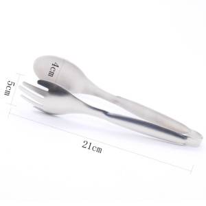 304 in acciaio inox opaco levigatura lucido multiuso insalata bistecca <span class=keywords><strong>barbecue</strong></span> <span class=keywords><strong>pinze</strong></span> all'ingrosso pane cibo clip - Product Image 1