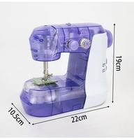 Mini machines à coudre populaires pour vêtements portable ménage marche pied rideau fourrure sac bouton surjeteuse cuir