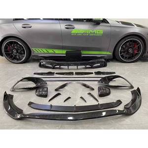 Kit de séparateurs d'air de pare-chocs avant et arrière en fibre de carbone sèche, canards <span class=keywords><strong>AMG</strong></span> Cla 45 <span class=keywords><strong>Amg</strong></span> pour Mercedes Benz CLA45 20-2023 - Product Image 3