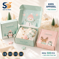 Boîte d'expédition en carton ondulé personnalisée pour Noël, boîte en carton couleur, emballage cadeau imprimé avec logo, fabrication OEM directe d'usine