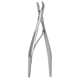 Pinza Michel para Aplicación y Extracción, Manual, 12 cm, Acero Inoxidable Alemán, Certificación CE, Instrumento Quirúrgico Clase I, Metal, Sialkot - Product Image 1