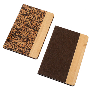 A5 Mềm Gỗ Hạt Máy Tính Xách Tay Thiết Lập Thân Thiện Với Môi Tre Da Căn cứ Cà Phê Gỗ Hạt Nối Notepad Với Biểu Tượng Tùy Chỉnh Hộp - Product Image 3