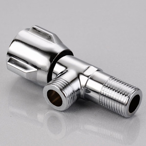 วาล์วปรับมุม De Ouvenor ขนาด 15 มม. เกลียวตัวผู้ ชุบโครเมียม ทางเข้าเดียว ทางออกสองทาง สำหรับอ่างล้างหน้าในห้องน้ำและโถสุขภัณฑ์ - Product Image 3