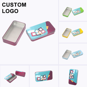 Biểu tượng tùy chỉnh thẳng dọc hình chữ nhật hộp thiếc với nắp kim loại <span class=keywords><strong>tin</strong></span> - Product Image 1