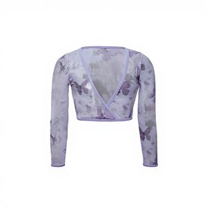 D036037 DTTROL <span class=keywords><strong>Ropa</strong></span> de <span class=keywords><strong>Ballet</strong></span> para Niños, Top de Manga Larga, Malla de Poliéster, <span class=keywords><strong>Ropa</strong></span> de Práctica - Product Image 1