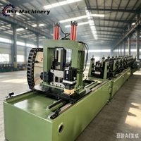 Machine de profilage de poutres en C entièrement automatique avec cisaille volante pour la fabrication de poutres en C