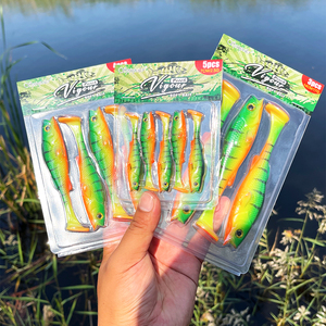 Spinpoler vigor perca de señuelo de pesca 7cm 11cm 14cm Shad UV activa japonesa arte de peces de goma Swimbait para el bajo <span class=keywords><strong>Pike</strong></span> Zander - Product Image 3