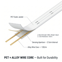 Pita Deteksi Kebocoran Cairan Industri Tahan Suhu 85C, Sensor Tali Zona Tarik 20KG, Sistem Sensor Air Pabrik Kimia Model HCL5