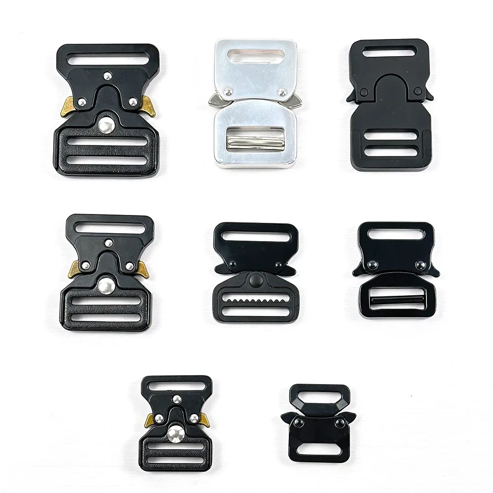 Boucle de ceinture à ouverture latérale en alliage de zinc, 25mm, 32mm, 38mm, Offre Spéciale personnalisée de haute qualité