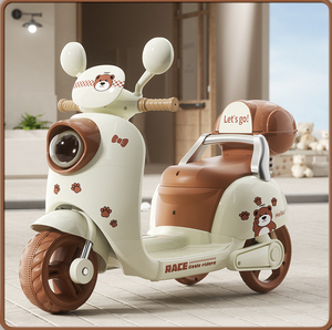 Moto Elettrica per Bambine, Triciclo Giocattolo a Batteria 12V, Auto Cavalcabile per <span class=keywords><strong>Bambini</strong></span> - Product Image 4