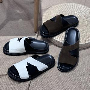 Nouvelles Chaussures de Marche Plates d'Été pour Hommes 2025, Style Italien, à Semelle Épaisse, à Bride Unique, en Maille Respirante, à Lacets, pour l'Extérieur - Product Image 1