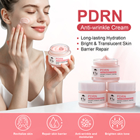 Crème hydratante PDRN rose à l'acide hyaluronique et au niacinamide pour le visage – Soin hydratant, anti-rides, éclaircissant et réparateur de la peau