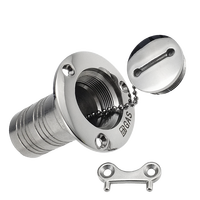 Ventes directes d'usine Quincaillerie polie miroir marin Remplisseur de pont de bateau en acier inoxydable 316 38/50MM avec clé