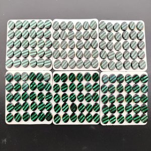 Best Quality Exquisite <b>Healing</b> Speciality Gems Hand Made Mosaic Black Agate And Malachite Loose Gemstone MSK021 - Product Image 4