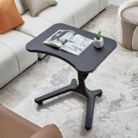 OMNI Bureau de chevet au design moderne Support mobile pour ordinateur portable à roulettes avec plateau réglable en hauteur Table pour lit ou canapé à usage latéral