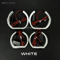 Diffuseur acrylique super lumineux à fond plat LED Rgbw Angel Eyes pour BMW E36 E46 LED Angel Eyes Feux de jour