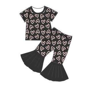 Ropa Infantil con Estampado de Amor, Serie de Fibra de Bambú, Ropa Cómoda para Bebés, Serie Personalizable con Estampado - Product Image 4
