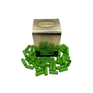 Cônes en papier pré-roulés verts 100 pièces, pointes décoratives à franges pour l'artisanat et les projets de bricolage - Product Image 1