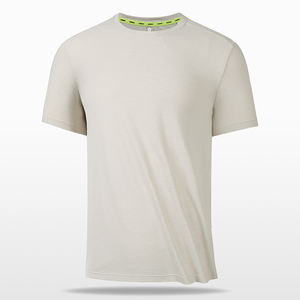 सांस लेने योग्य सामग्री आरामदायक फिट ट्रेनिंग जिम शर्ट्स क्विक ड्राई मेन्स रनिंग एथलीट टी शर्ट - Product Image 4