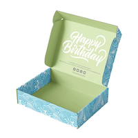 Vente en gros de colis en papier kraft 3D, stratification mate enduite UV avec logo en relief, photographie de parfum rose, dossiers de type boîte