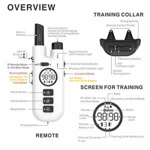 सर्वश्रेष्ठ विक्रेता 800 मीटर रिचार्जेबल रिमोट डॉग ट्रेनिंग कॉलर के साथ कुत्ते प्रशिक्षण कॉलर - Product Image 2
