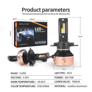 Lampu Depan LED Canbus CL80S 200W Super High Power 6000K IP68 Tahan Air H4/H11/9005/9006/9012/H1/H7 Universal - Product Image 3