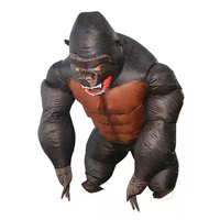 Costume gonflable géant personnalisé de gorille tailles enfant et adulte pour la publicité de fête de Noël mascotte soufflée à l'air