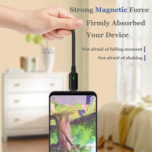 Mới Đến Nhanh Chóng Sạc Mạnh Mẽ Nam Châm Micro USB/Loại C/8Pin Từ Tính Sạc Cáp - Product Image 5