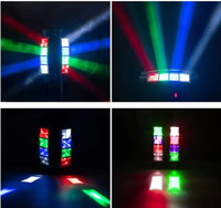 80W RGBW 4-in-1 LED Moving Head DJ-Licht für Bühne Disco Party Bar Hochzeit Event Club Weihnachten - DMX512 & Sprachsteuerung