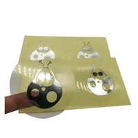 Autocollant de marque d'entreprise en vinyle transparent auto-adhésif écologique avec logo personnalisé, étiquettes d'emballage transparentes rondes de 2 à 3 pouces