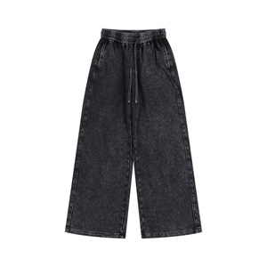 New Fashion Washed Overs ized Jogging hose für Männer Loose Fit <span class=keywords><strong>Tredy</strong></span> Blank Personal isierte Acid Washed Sweat Pants - Product Image 2