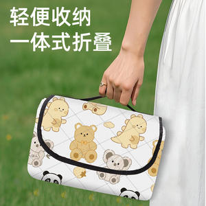 เสื่อปิกนิกอื่นๆ รูปทรงสี่เหลี่ยมผืนผ้า กันความชื้น สำหรับตั้งแคมป์กลางแจ้ง กันน้ำ ใช้ได้ทุกฤดู พกพาสะดวก หนาพิเศษ - Product Image 3