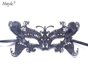 Hstyle Black Masquerade Ball Prom Fiesta <span class=keywords><strong>de</strong></span> Halloween Disfraz Niñas Mujeres Lady Lace Mask - Product Image 3
