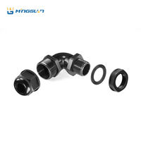 Presse-étoupe M16 réglable à 90 degrés avec décompression de tension, pour câbles de 4-8 mm, joints en nylon, connecteurs de cordon, couleur noire, indice de protection IP68, certifié CE