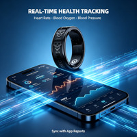 Monitor de Salud Inteligente con Resistencia al Agua IP68, Monitor de Ritmo Cardíaco y Sueño, Anillo Inteligente para Fitness, Seguimiento de Salud para iOS y Android, OEM, ODM, SDK