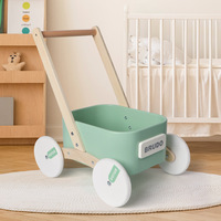 Jouet de caddie en forme de dessin animé pour enfants en bois Walker pour enfants Early Walking