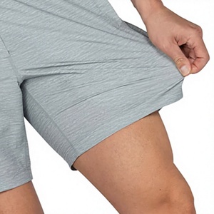 Pantalones Cortos Deportivos de Secado Rápido para Hombre, Color Sólido, Cintura Media, Cierre Elástico, Tejido de Poliéster, Casuales - Product Image 5