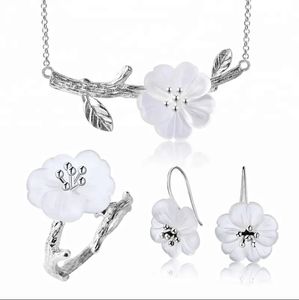 Lotus Fun Vintage fatto a mano in cristallo naturale gemma <span class=keywords><strong>di</strong></span> cristallo <span class=keywords><strong>fiore</strong></span> in Design pioggia <span class=keywords><strong>collana</strong></span> 925 argento Sterling gioielli <span class=keywords><strong>di</strong></span> lusso per le donne - Product Image 6