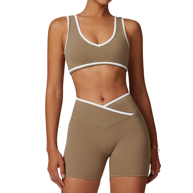 Cocoa brown Bra+Shorts