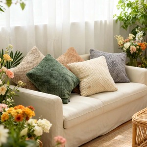 Nouvelle conception Cadeaux promotionnels Personnalisable Doux au toucher Écologique Anti-boulochage Jacquard Cartoon Flanelle Coussin - Product Image 2