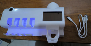 Smart Magnetic Toothbrush Dispenser Holder Automatic Toothbrush Holder Automatic <b>Toothpaste</b> Dispenser - Product Image 6