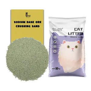 Top Supplier of broken mineral cat litter with white color low dust