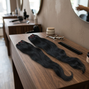 Extensiones de Cabello Indio Remy Virgen 100% Natural al por Mayor, Doble Trama, Cosido a Máquina, Ondulado Birmano, Ondas Profundas Sueltas VGP - Product Image 3