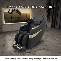 Fauteuil de massage VCT-4412 Human Touch vibrant à gravité zéro, inclinable 3D, pour le corps entier, avec compresse chaude, contrôle de la minuterie, luxe
