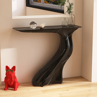 Meuble d'entrée italien de luxe Table console moderne minimaliste et étroite pour la maison Mur de couloir pour le salon ou le bureau