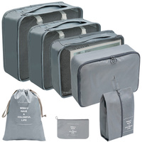 Bas quantité minimale de commande mode 7 pièces Compression organisateurs de bagages sac de voyage emballage personnel Cubes gros sac de voyage organisateur