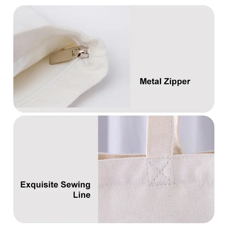 Borsa Tote in tela di cotone KAISEN con manico lungo personalizzato in cotone ecologico borsa in tela di cotone con logo