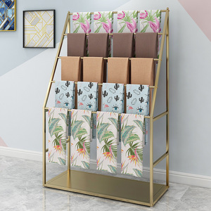 Présentoir de tissus pour centre commercial, présentoir de foulards en soie et de tissus, et portant sur pied, dédié à la présentation de nuanciers de tissus. - Product Image 6