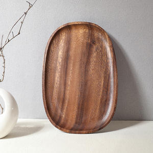 Gran oferta, Mini bandeja para servir comida de madera Irregular barata, plato para el hogar y la cocina para verduras, frutas, postres, platos decorativos - Product Image 4