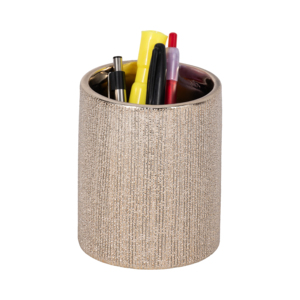 Portapenne in Ceramica con Perline, Organizzatore Moderno per Penne, Piccolo Contenitore da Scrivania per Ufficio, Casa e Spazi di Lavoro - Product Image 2
